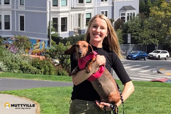 New pet parent Ashley Shuster said she "always wanted a dog” before discovering Boo Boo.