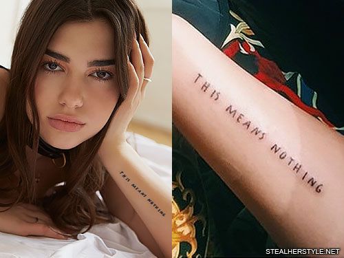 7 Best Dua lipa tattoo ideas | lipa, dua, dua lipa tattoo