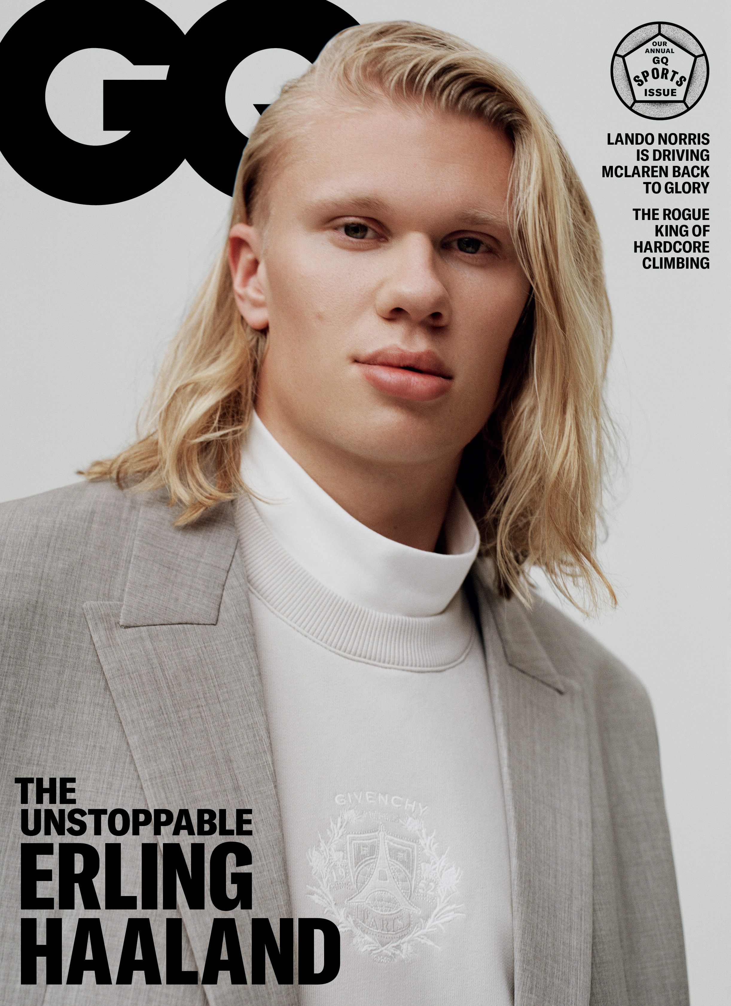 ERLING HAALAND lets his long blonde hair down for the front cover of the latest GQ magazine and reveals meditation secret to success