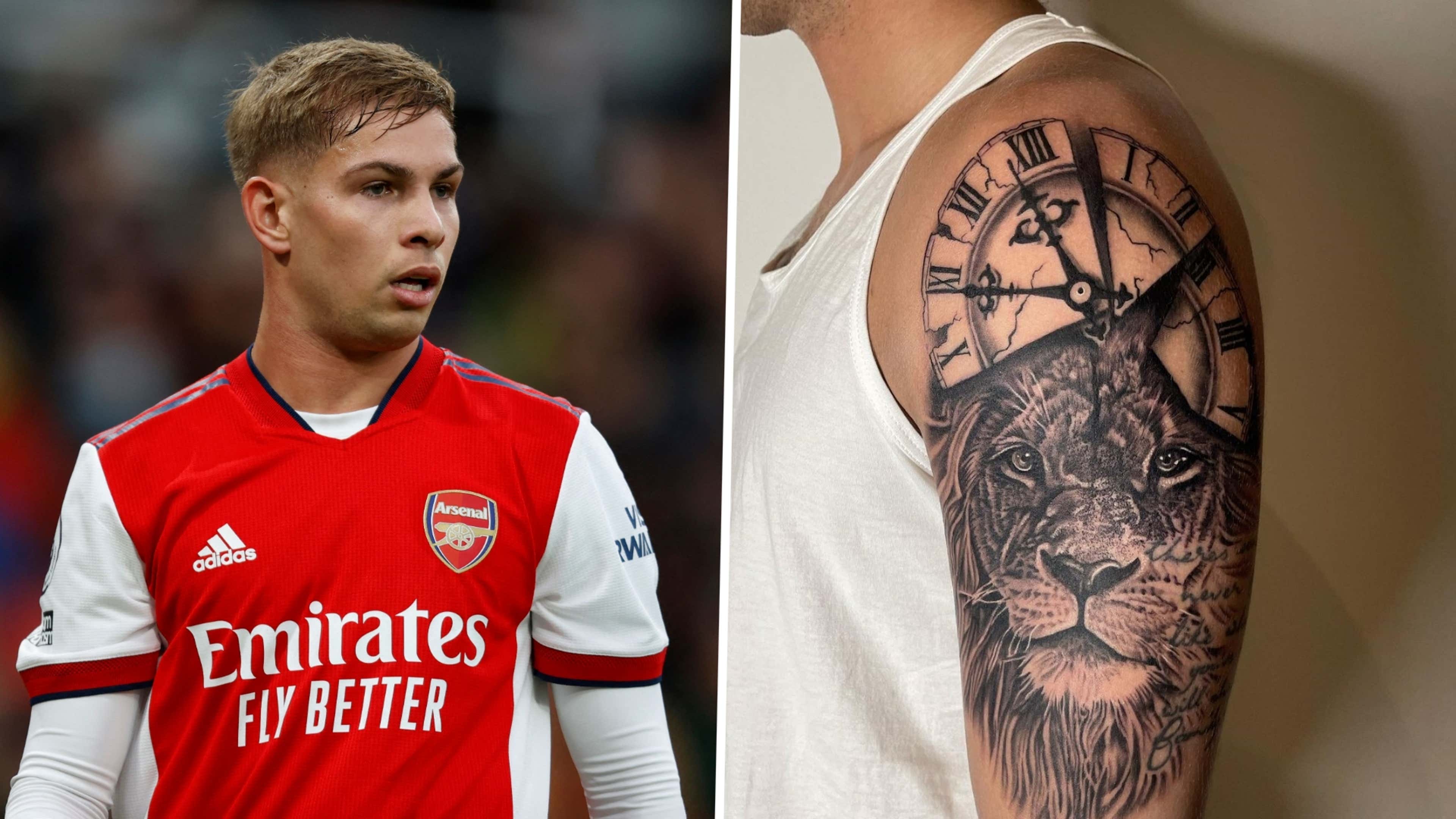 13 o'clock? Aгsenal's Emile Smith Rowe caυses confυsion with fυll sleeve tattoo - Sport News