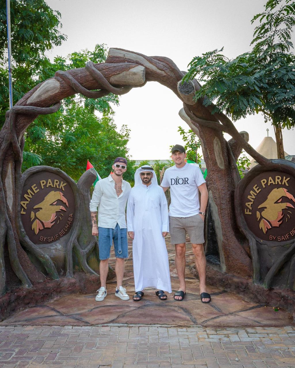 Maguire and Maddison visit controversial zoo where Man Utd ace McTominay was slammed for playing tug-of-war with tiger