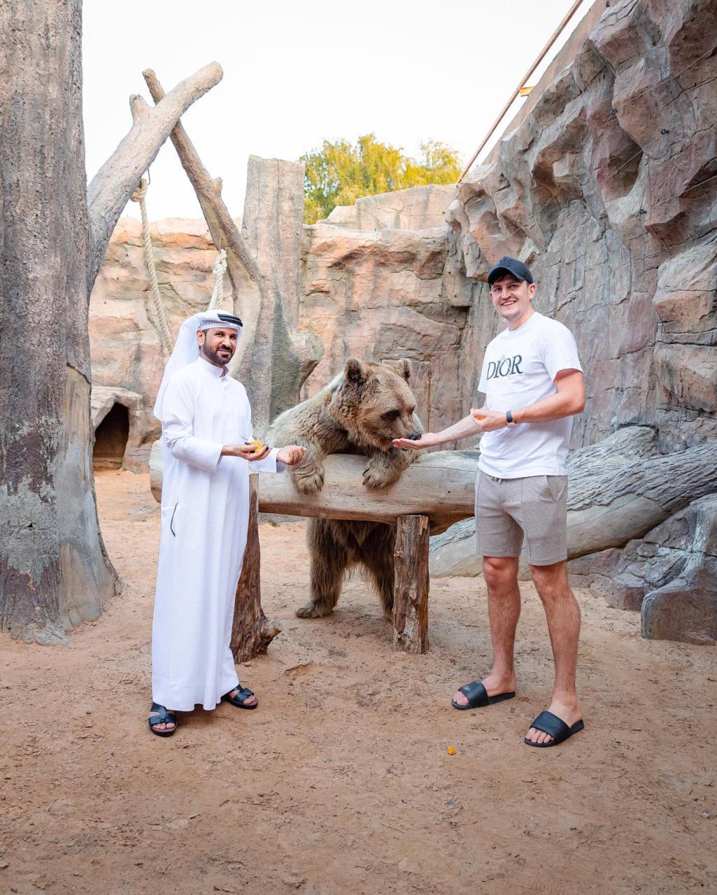 Maguire and Maddison visit controversial zoo where Man Utd ace McTominay was slammed for playing tug-of-war with tiger