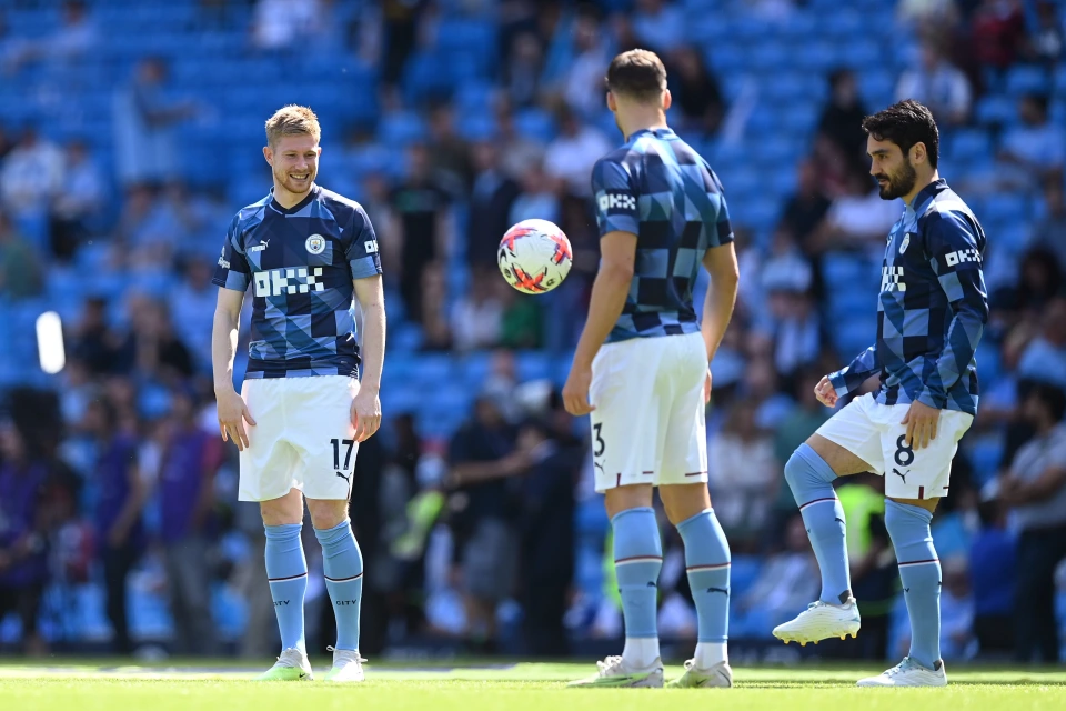 City's star-studded bench warm up