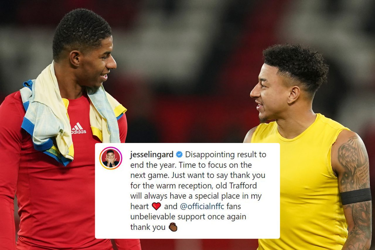 Manchester United fans go wild as Marcus Rashford reunites with Jesse Lingard in new snap