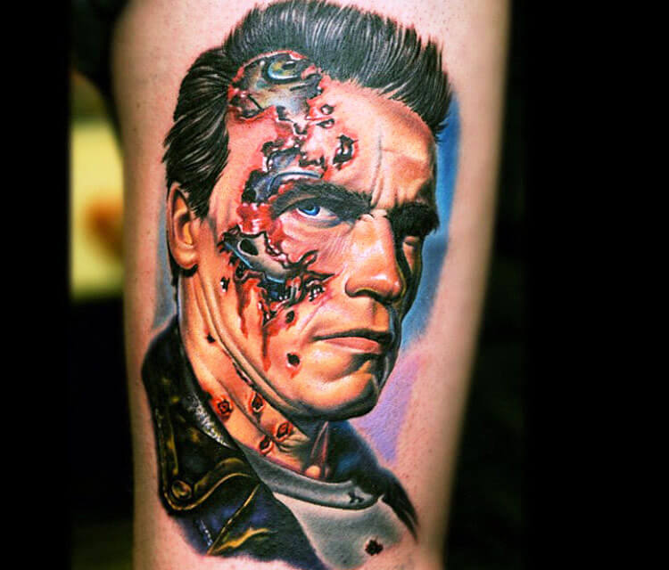 Tattoo portrait of Terminator by Nikko Hurtado | No. 146