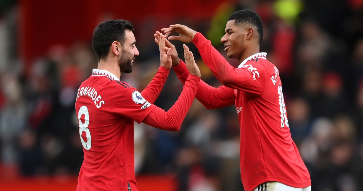 Bruno Fernandes sends cheeky response to Marcus Rashford after Manchester United ace bags award - Manchester Evening News