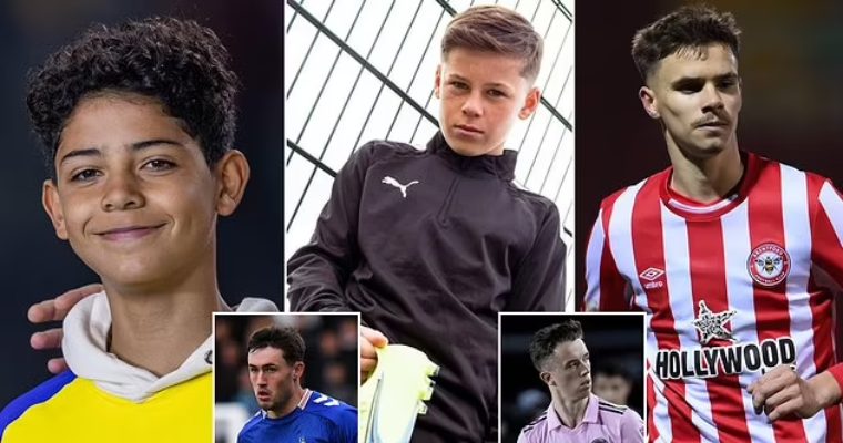 Ronaldo Jr, Rooney's 13-year-old scoring sensation and other sons following in their dad's footsteps - Go News