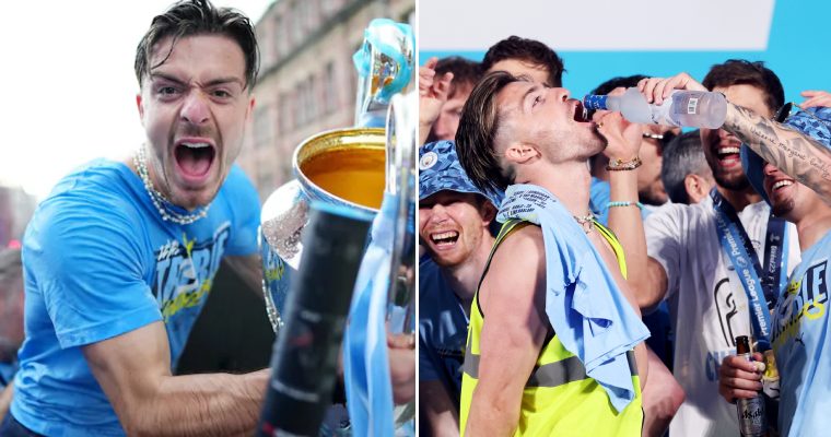 PHOTO GALLERY: Compilation of Jack Grealish’s weird antics during Man City celebration - Buzz News