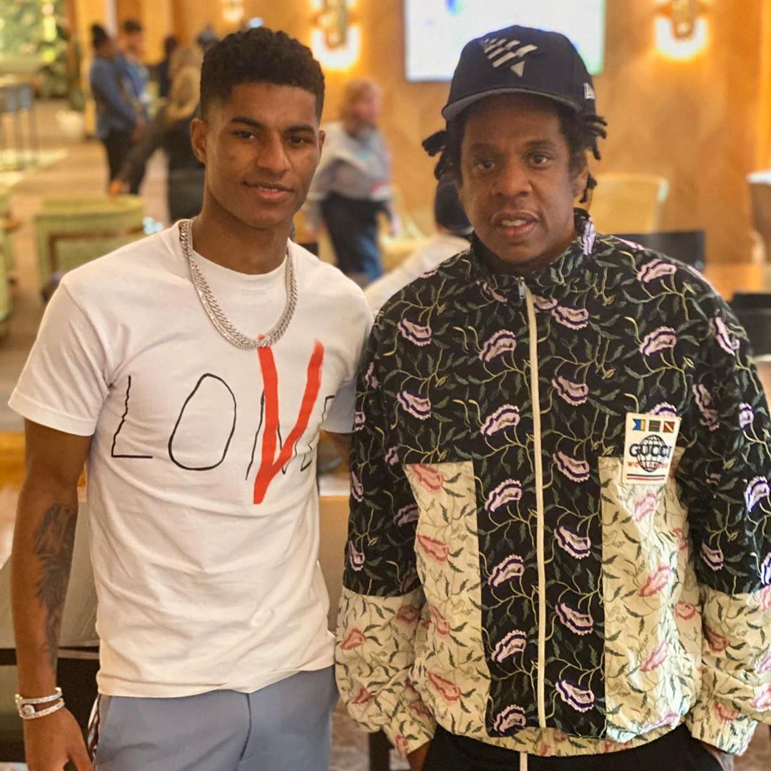 Jay-Z has signed Marcus Rashford to his management agency