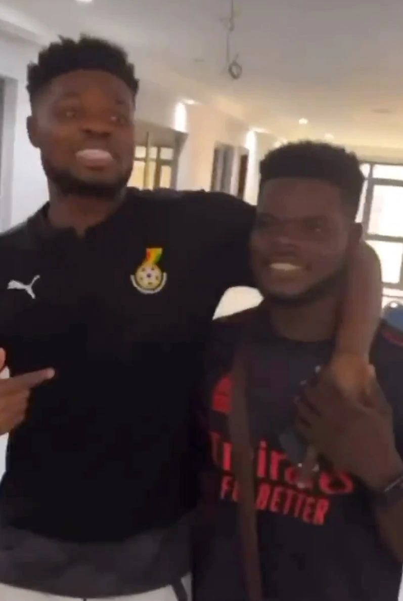 Arsenal hero Thomas Partey meets incredible look-alike