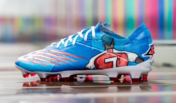 New Balance and Bukayo Saka Drop Artist Designed Boot Blue