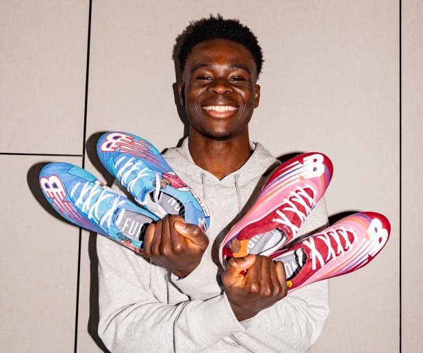 New Balance and Bukayo Saka Drop Artist Designed Boot