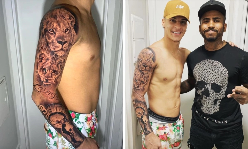 Unraveling Anthony's captivating tattoo leaves many people in awe