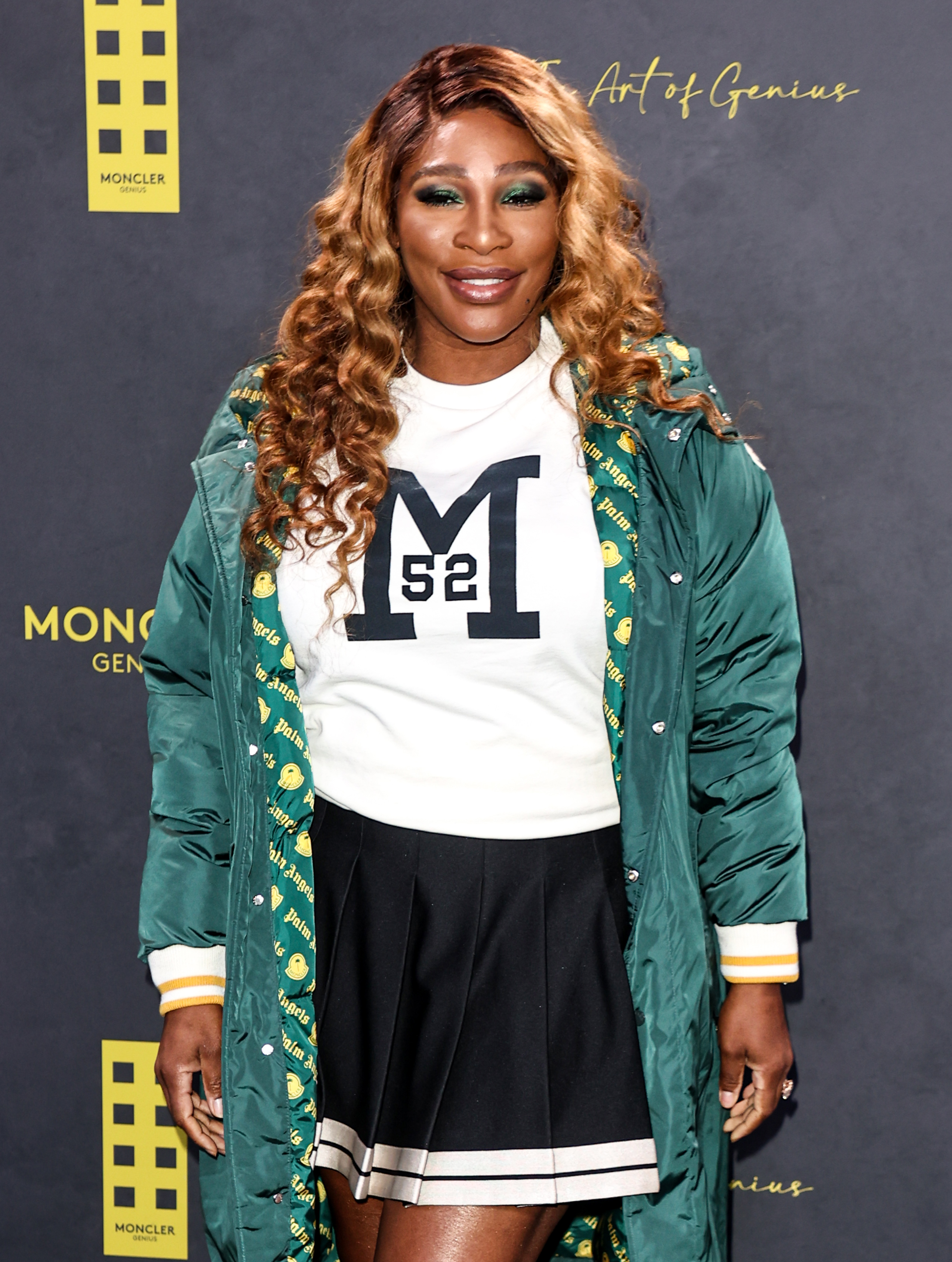 Tennis legend Serena Williams opted for an American cheerleader look