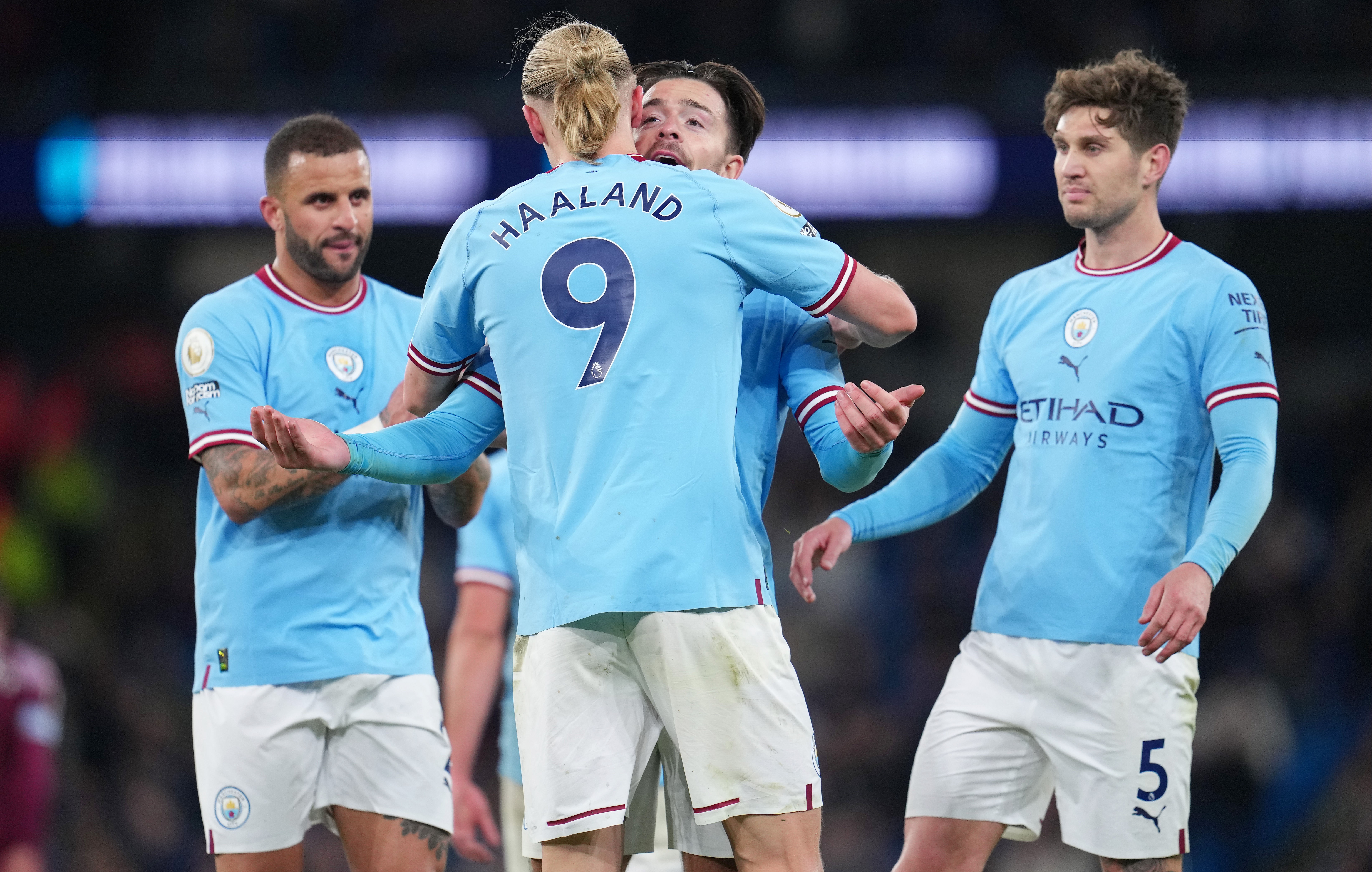 Jack Grealish won't mind getting up close and personal with Erling Haaland, given how long the Manchester City goal machine spends in the shower