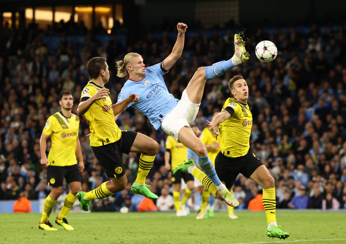 Erling Haaland copies Johan Cruyff as Man City beat Dortmund - Futbol on  FanNation