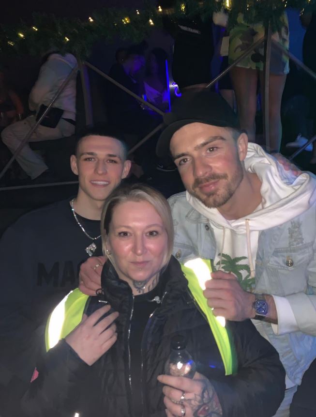 Phil Foden parties with Grealish