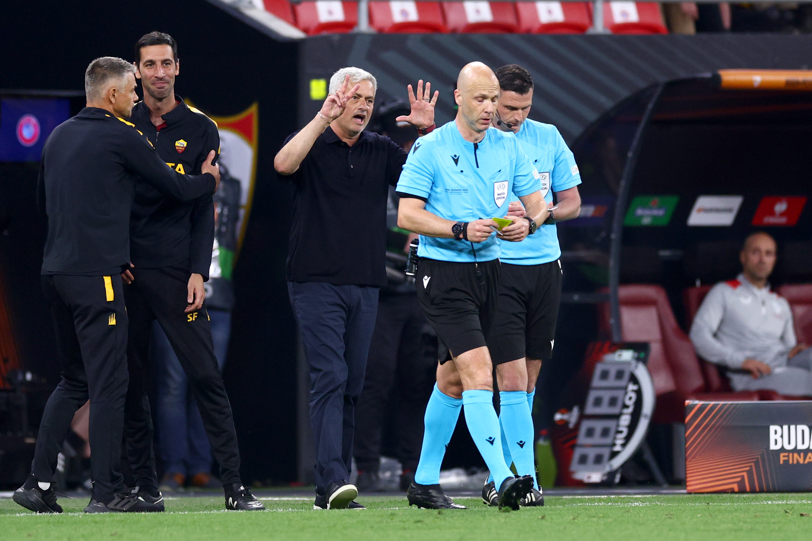 Mourinho and his bench were disciplined during the match