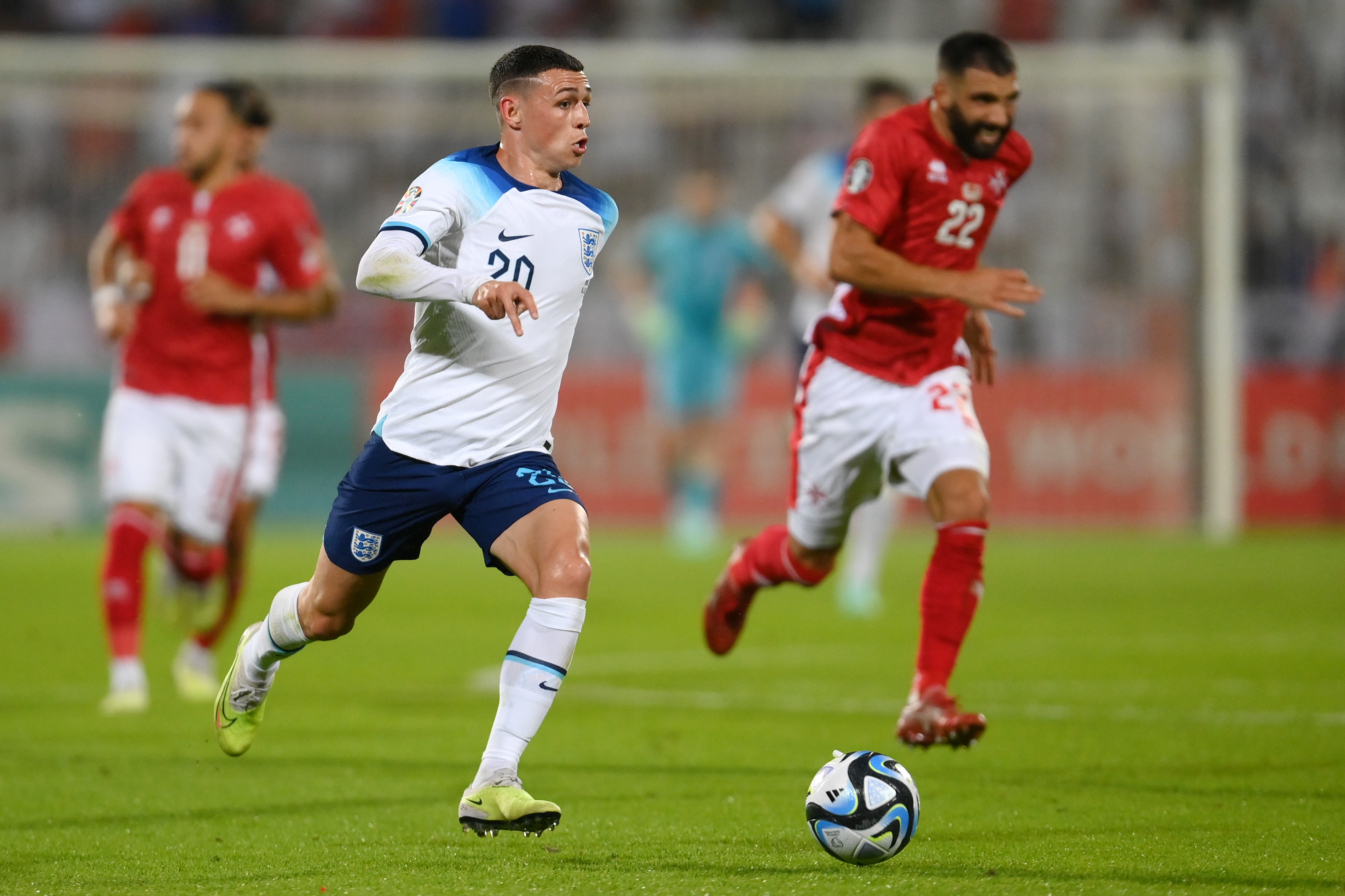 Foden was the sole Man City star to feature against Malta