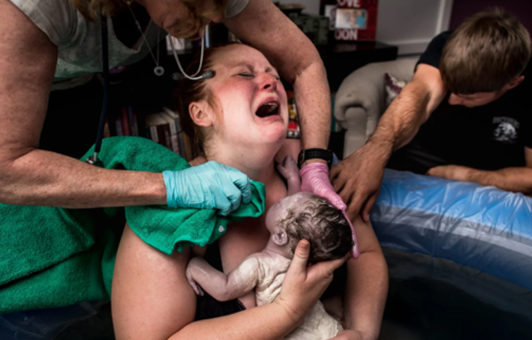 The Beautiful Moment After Birth, Streams of Delight When Mothers First See Their Newborns