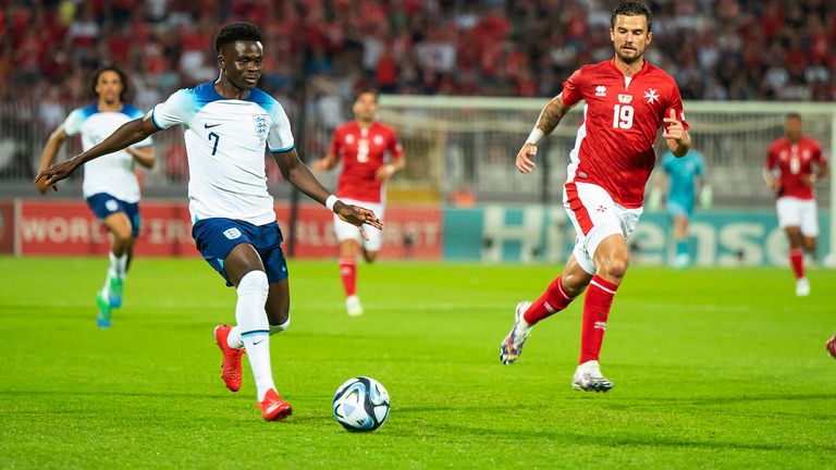 Gareth Southgate allays Bukayo Saka injury fears after Arsenal star scored the opening goal