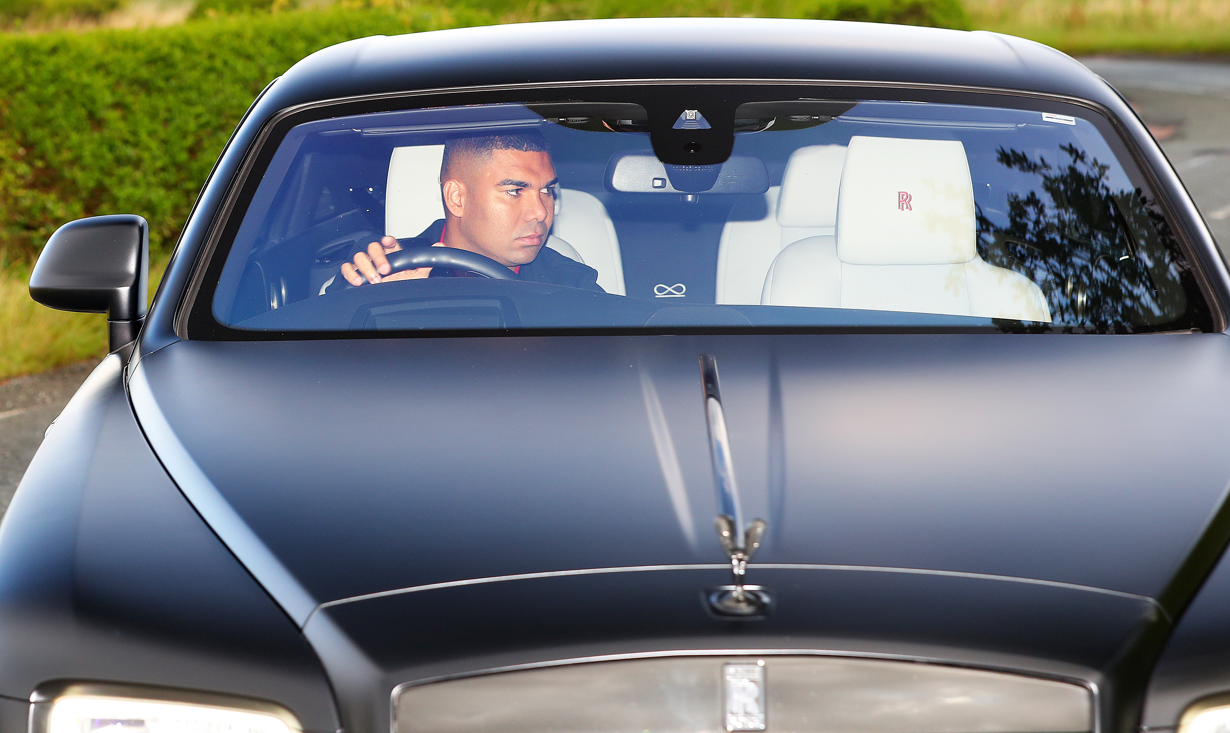 Casemiro led the way at Man Utd training in a £230,000 Rolls-Royce