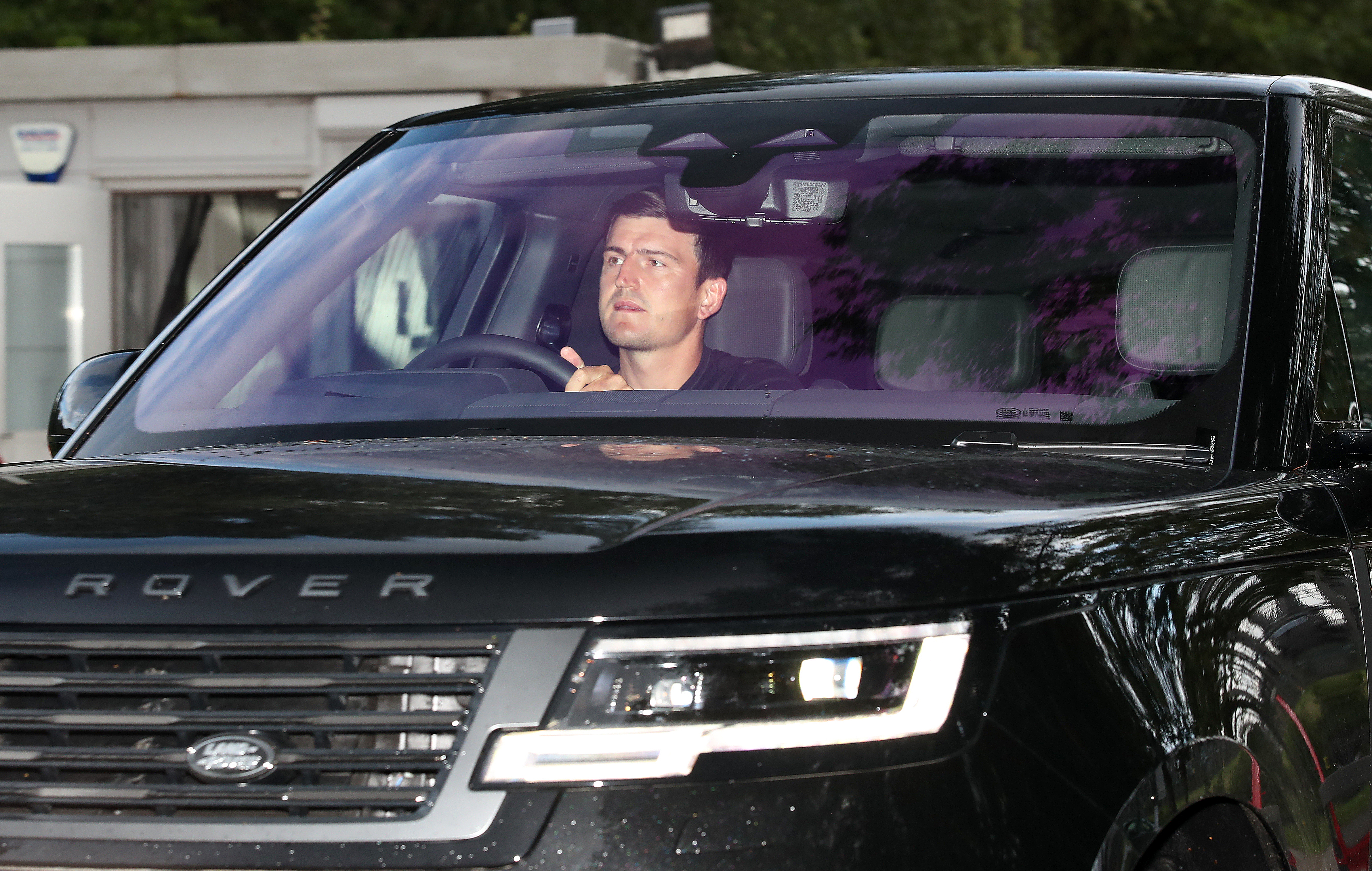 Club captain Harry Maguire next pulled up in a Range Rover