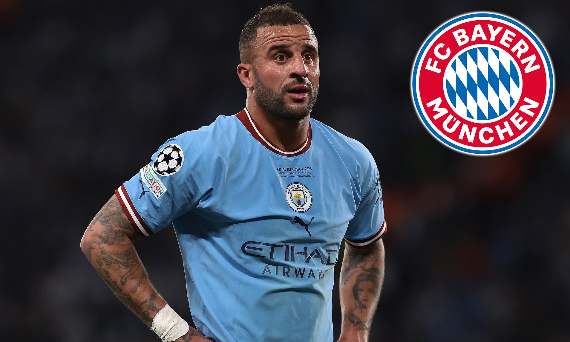 Manchester City defender Kyle Walker 'is in talks to sign for Bayern Munich' | Daily Mail Online