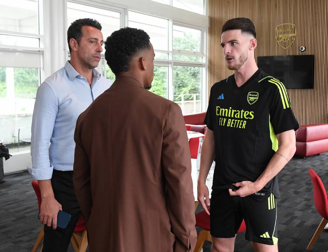 PHOTO GALLERY: Declan Rice had first training session at Arsenal's training center before flying to America