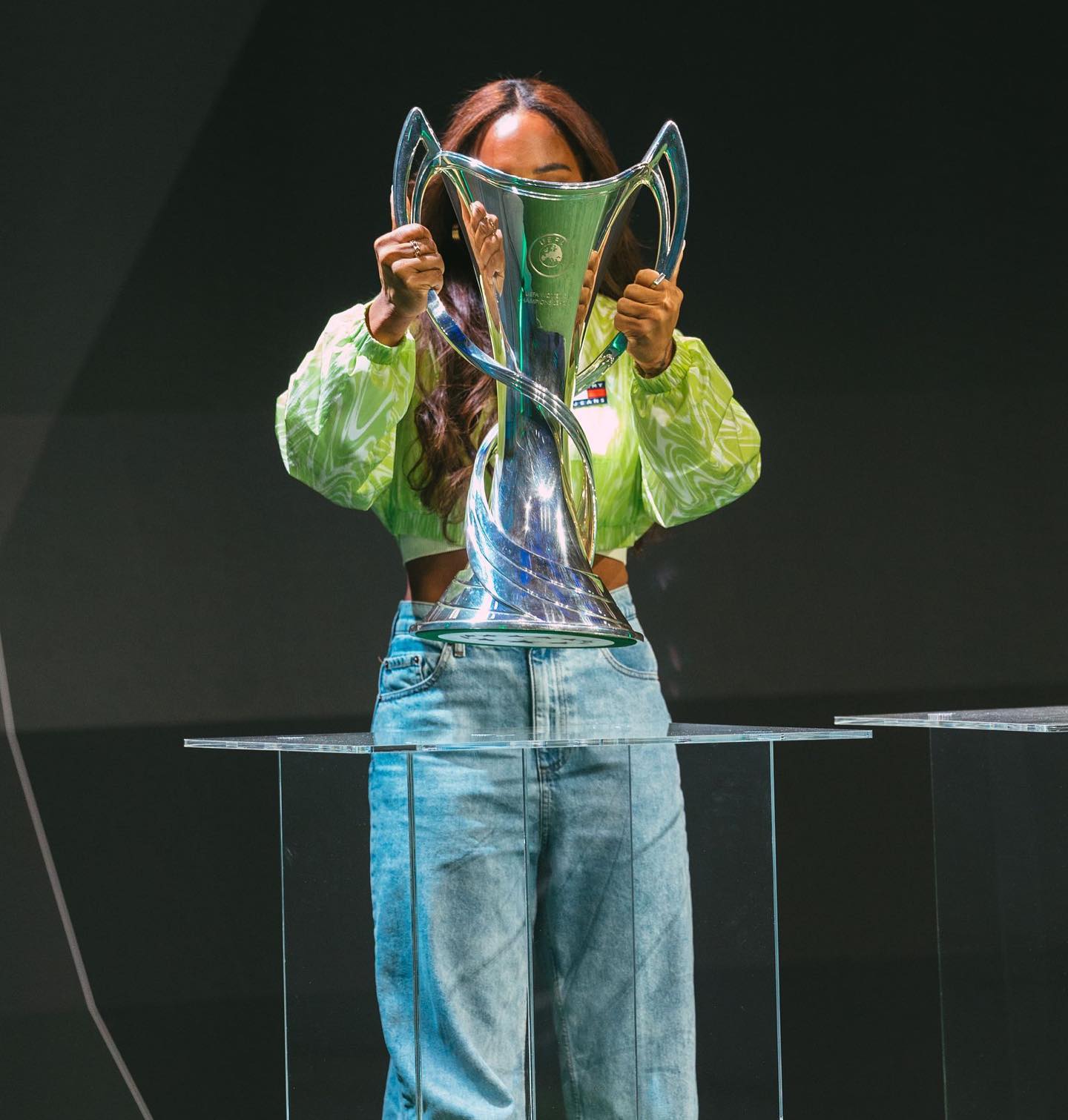 Scott lifted the Women's Champions League trophy