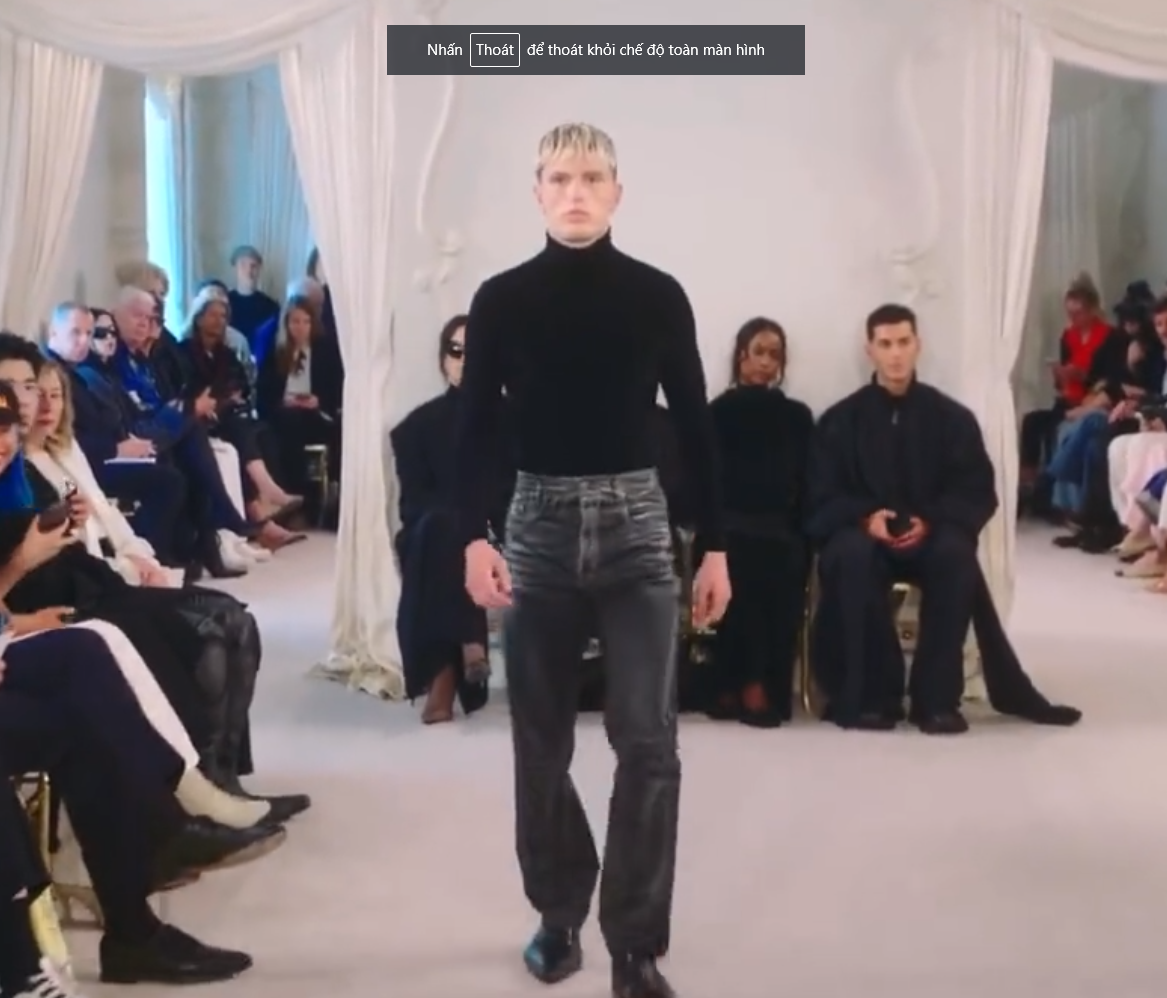 Turning into a model: Garnacho becomes the first player to appear on Man Utd's Balenciaga catwalk