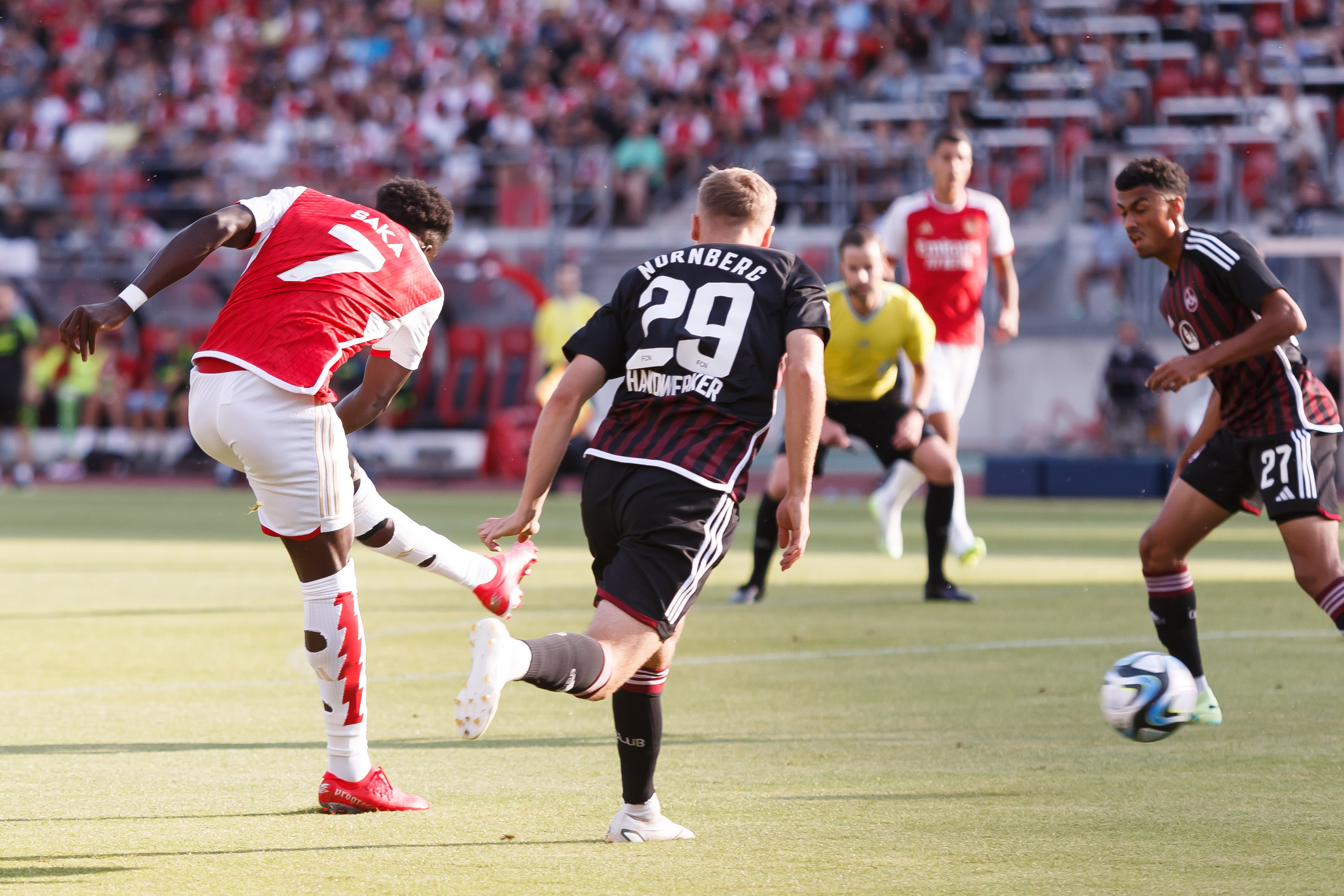 PHOTO GALLERY: Looking back Arsenal stars' performances in the draw with second-tier Nurnberg