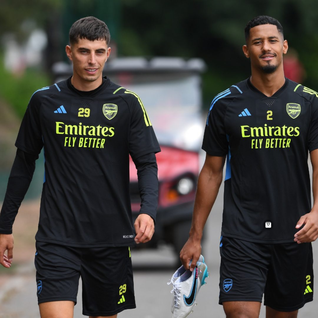 First images Kai Havertz training with his new Arsenal teammates for the first time. - Go News