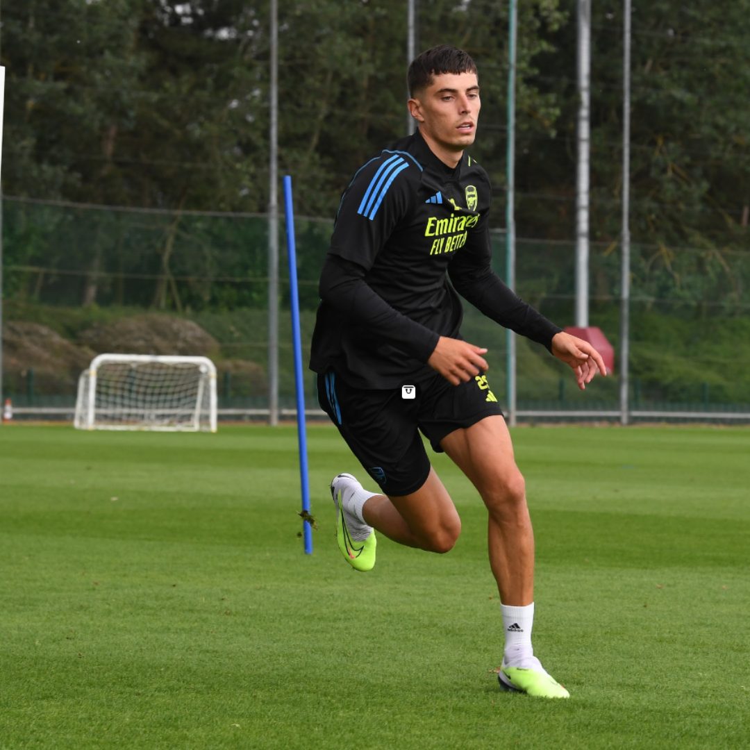 First images Kai Havertz training with his new Arsenal teammates for the first time. - Go News