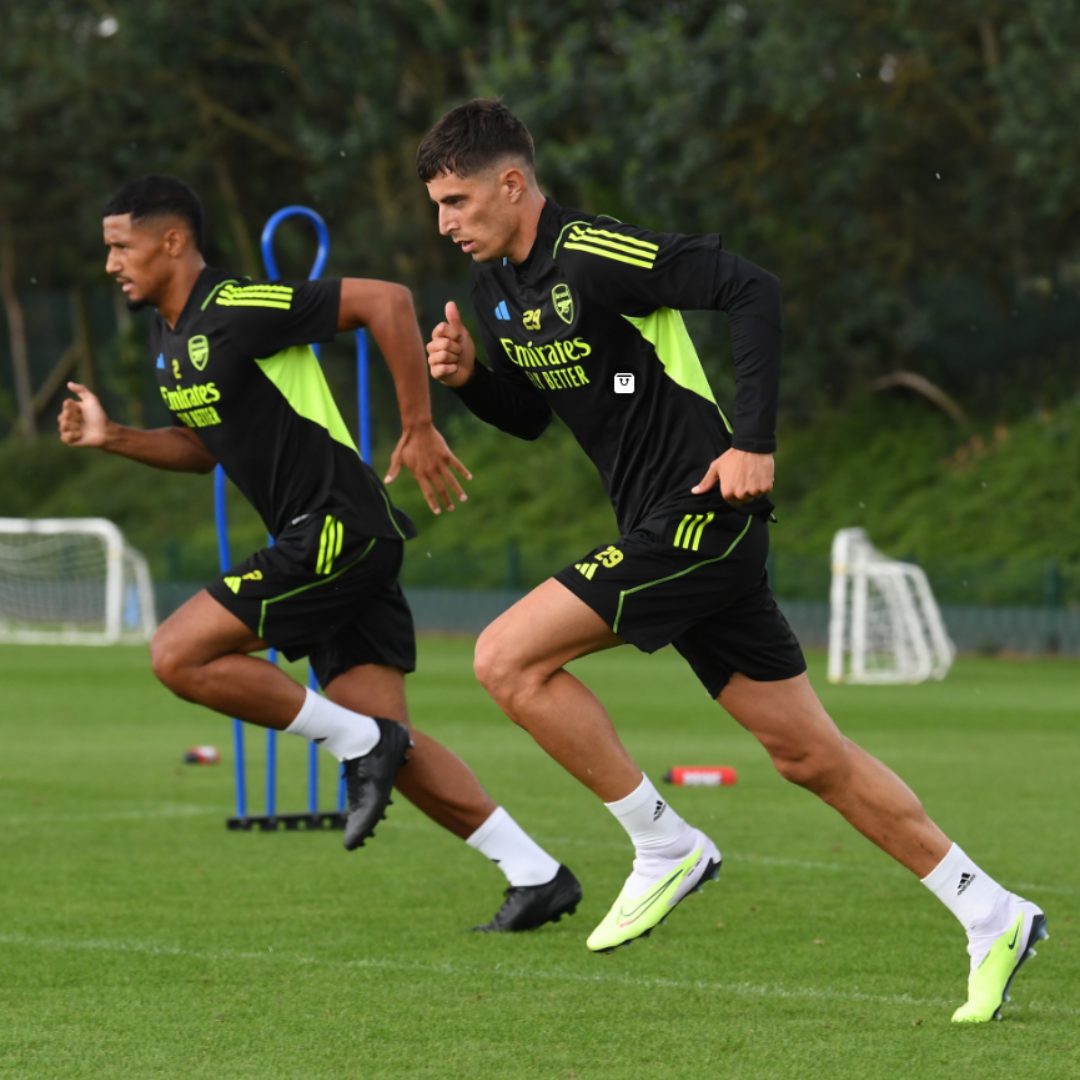 First images Kai Havertz training with his new Arsenal teammates for the first time. - Go News