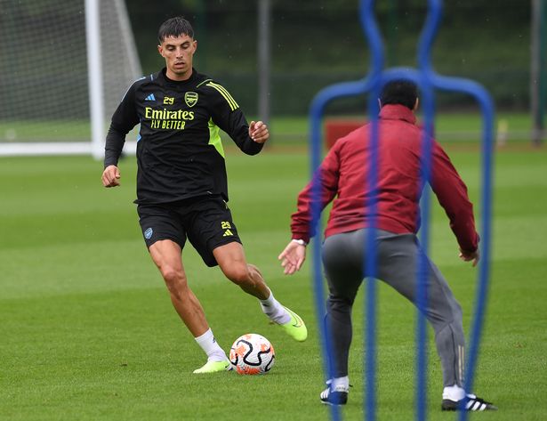 First images Kai Havertz training with his new Arsenal teammates for the first time. - Go News