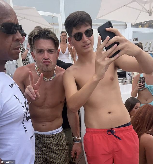 The party continues! Man City star Jack Grealish continues to live it up in Ibiza as he plays a back-to-back set with DJ Fisher in Hi nightclub - before posing with Wayne Lineker - Go News