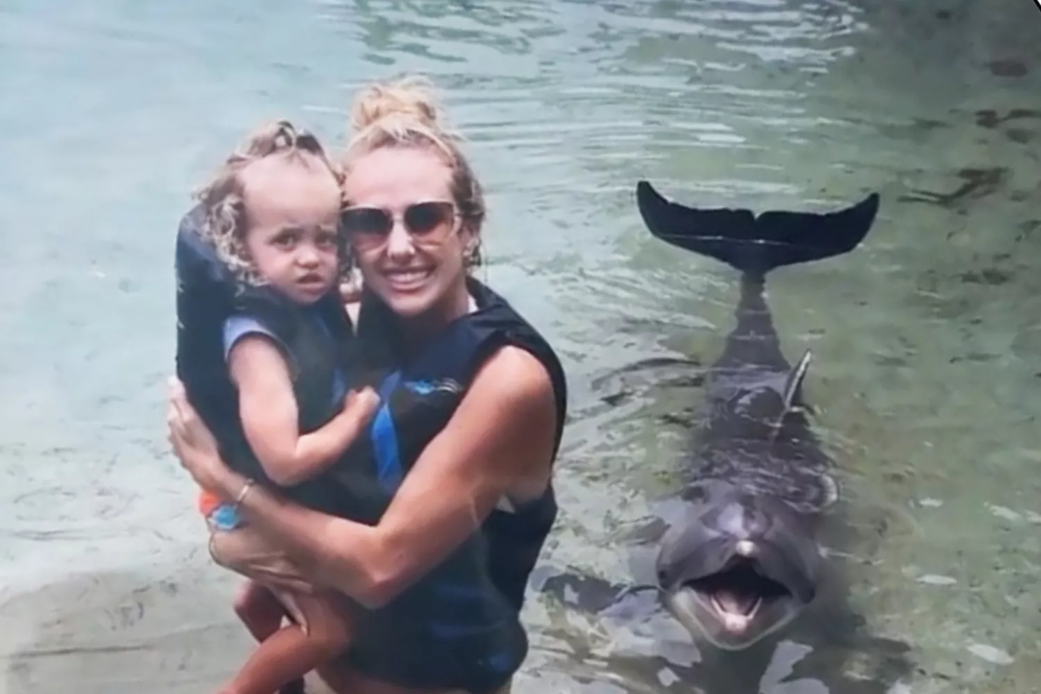 Brittany Mahomes and Daughter Sterling Meet Dolphins on Island Vacation