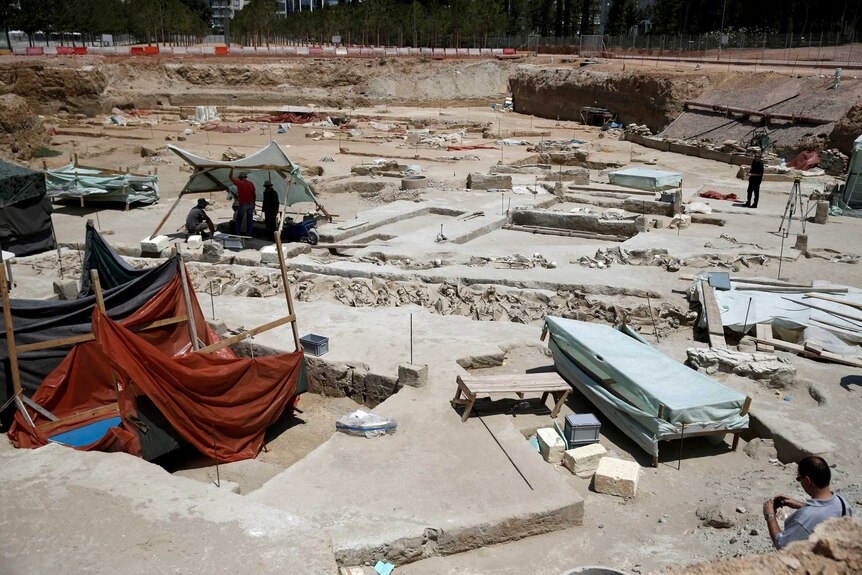 Dig site in Athens