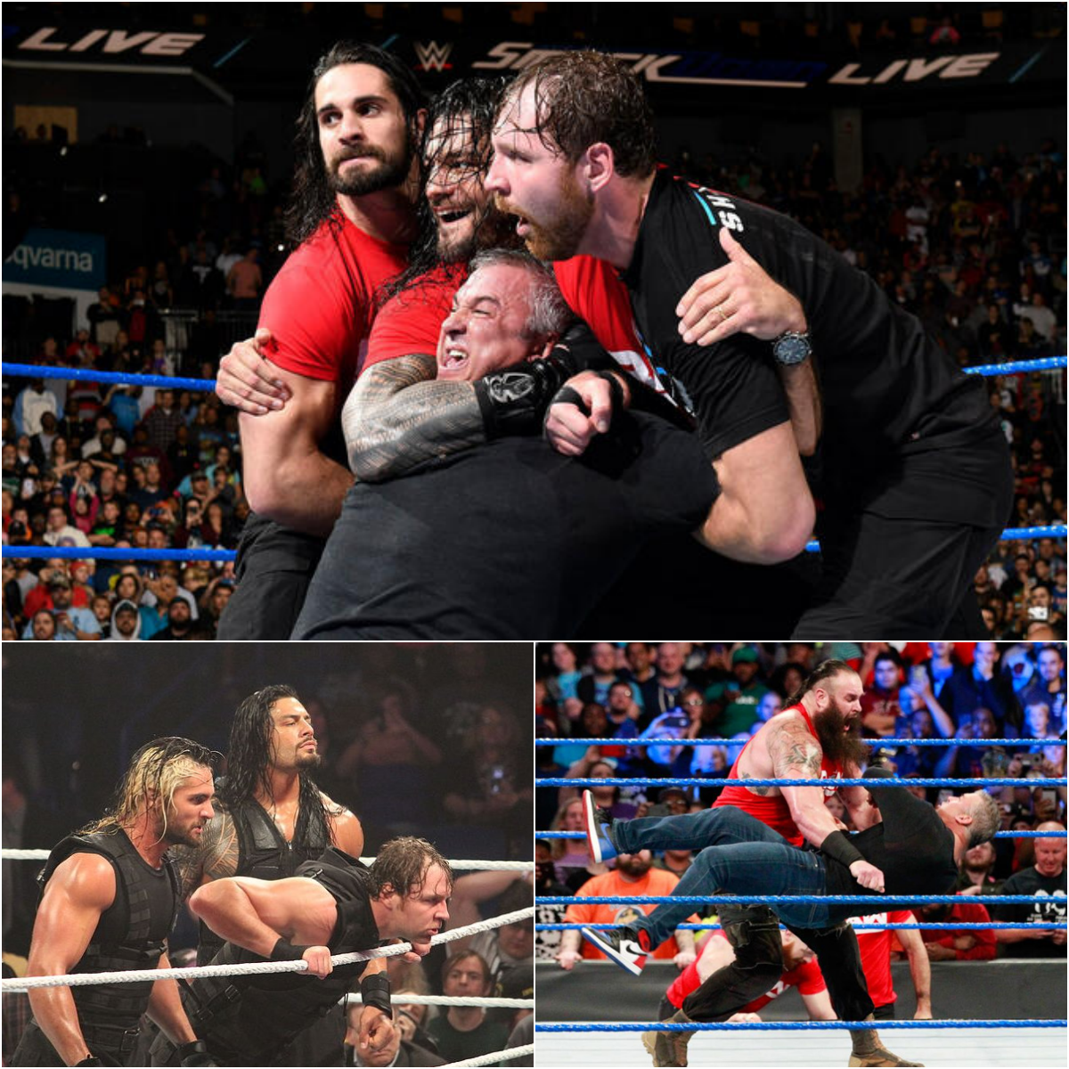 Bloody Invasion: Kurt Angle & The Shield Shock On Smackdown Live's Raw ...