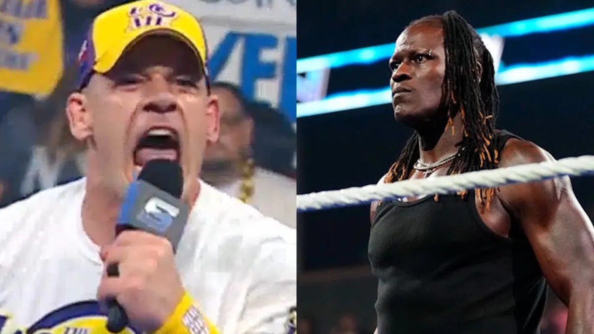 Cover Image for 😱 Retour CHOC de R-Truth à Money in the Bank 2025 💥 – il attaque John Cena avec un SPEAR violent en plein Main Event ! Vidéo virale 🎥🔥