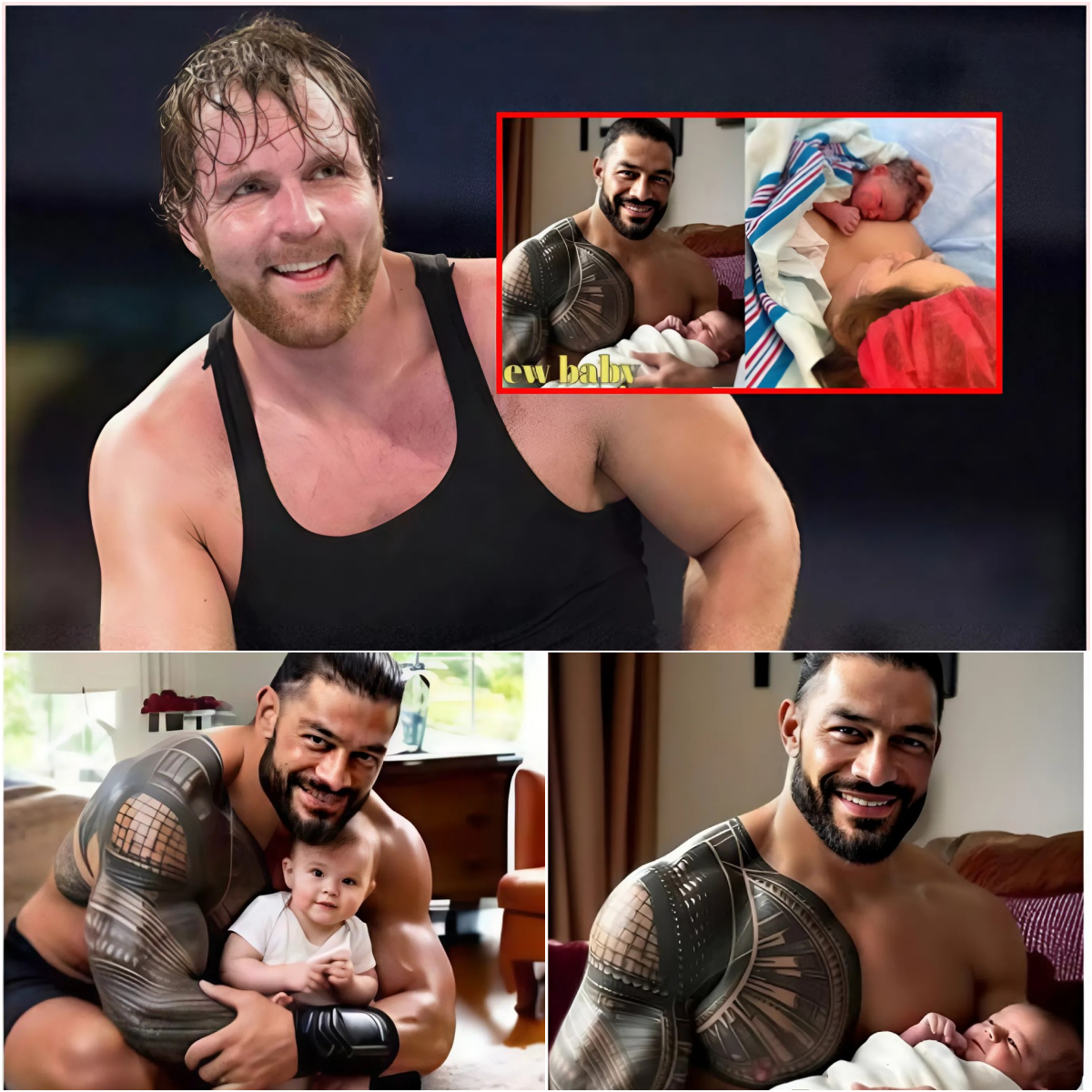 Rich Romen Baby 🥳🥳🥳roman Reigns Welcomed A Little Angel, But What Made Him Cry Was The ...